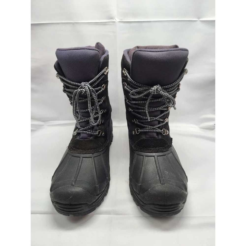 Totes Waterproof Insulated Winter Snow Boots Black Size 8 Mens Used